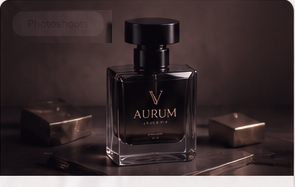 Aurum Perfumes product photoshoot