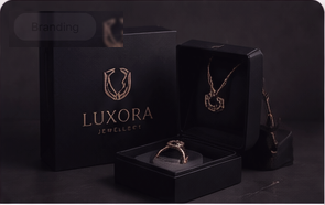 Luxora jewellery brand identity